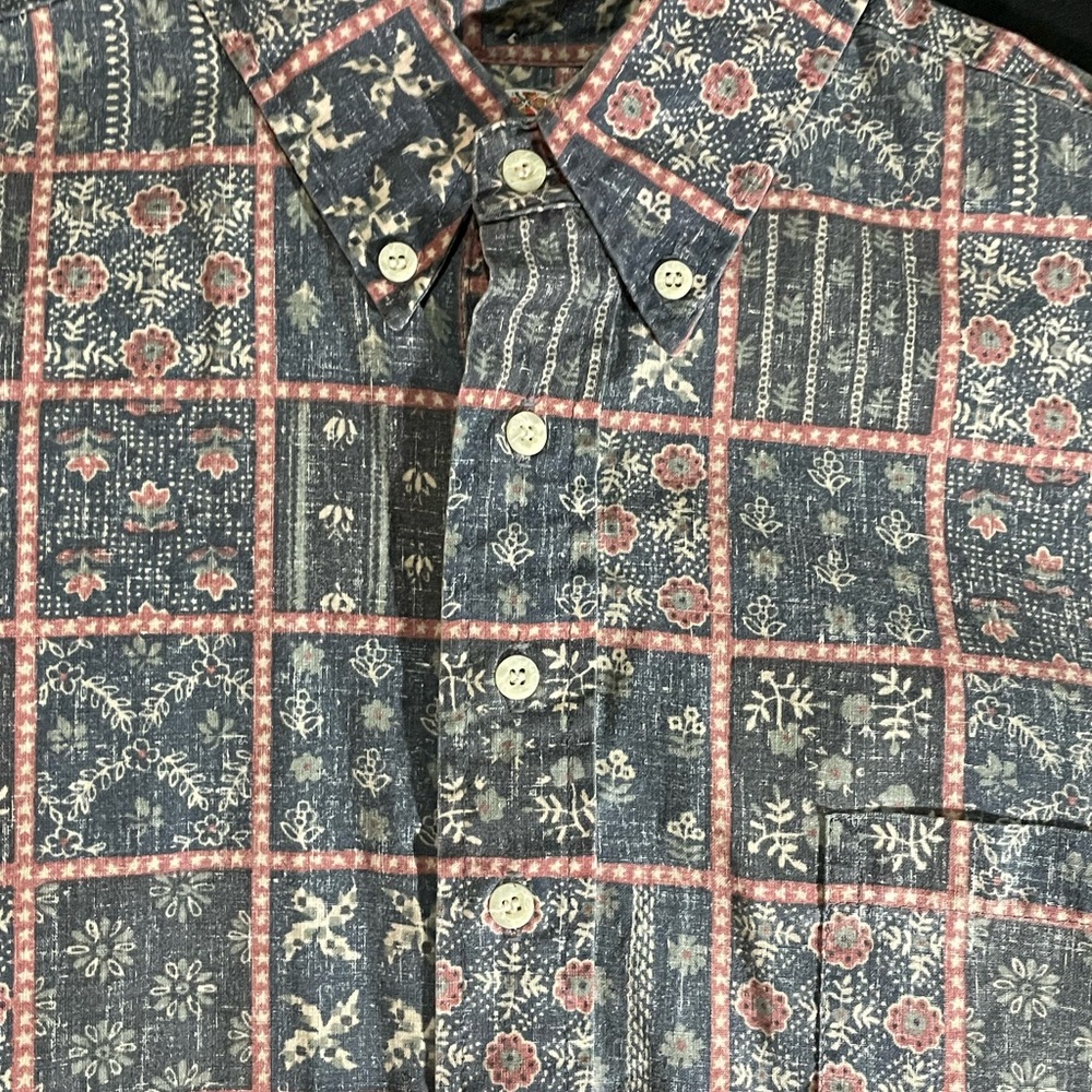 Reyn Spooner Vintage Floral Shirt - grey  and Red